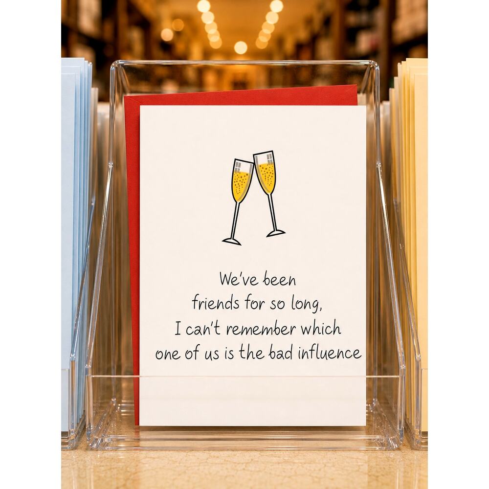 Birthday, Friendship Day, Funny Card - 6" x 6"